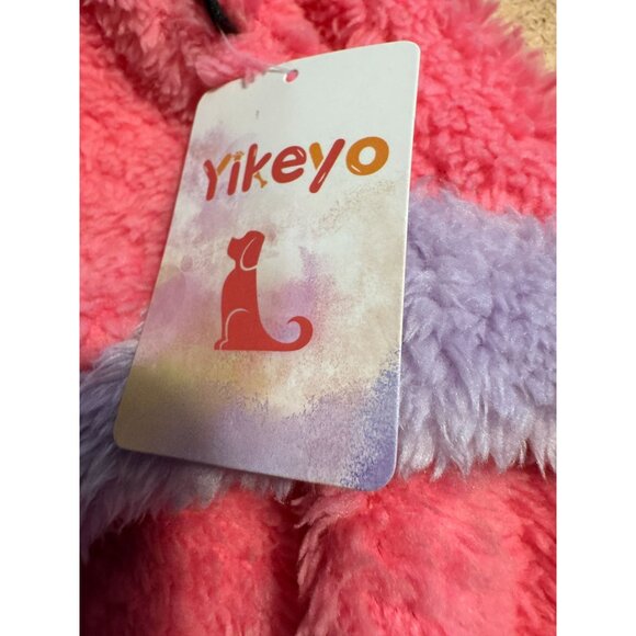 Yikeyo Dog Sweater Pink & Purple Fleece Medium Cozy Apparel - Picture 4 of 11